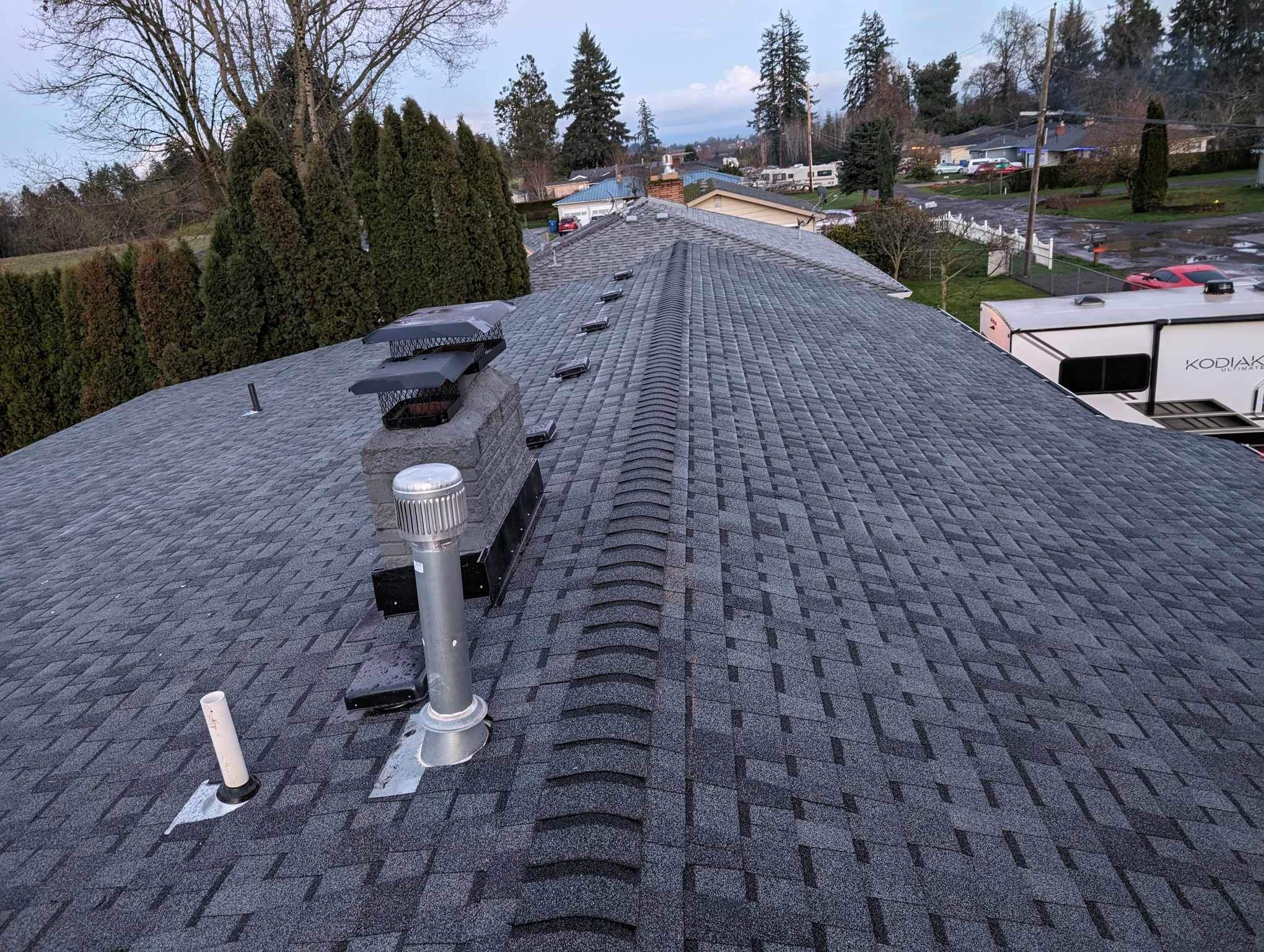 Roofing craftsmanship detail